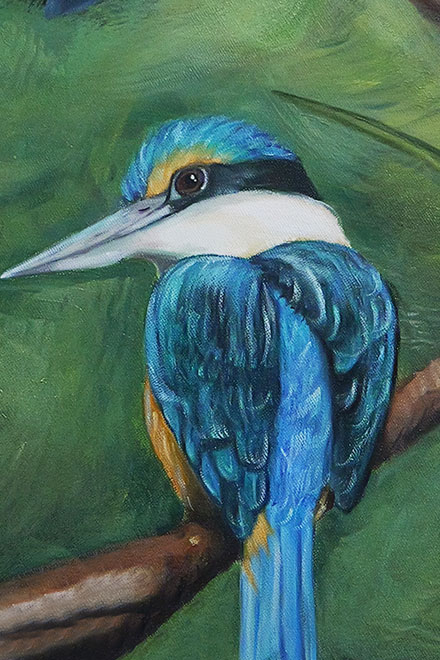 Brushes and oil paint