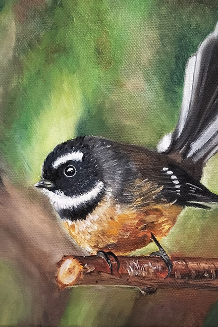 Brushes and oil paint